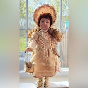 Kais Full Porcelain doll 0118/1500 American Artists Collection. 
19” Tall.